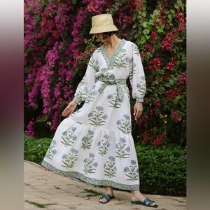 Maison Marigold -  Long Sleeve Floral Dress- NWOT